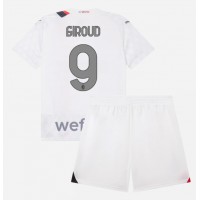 Dětský fotbalový dres AC Milan Olivier Giroud #9 2023-24 Venkovní Krátký Rukáv (+ trenýrky)